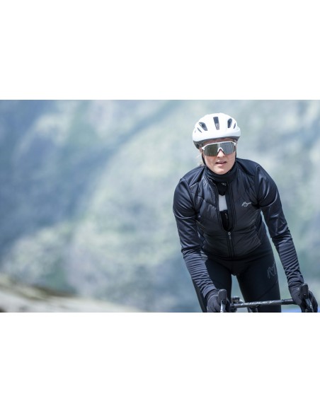 Veste vélo femme Rogelli Wadded Noir
