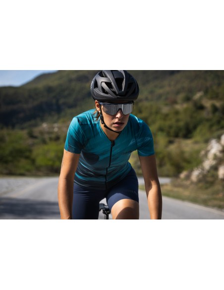 Cuissard vélo femme Code 18cm RH+ Bleu