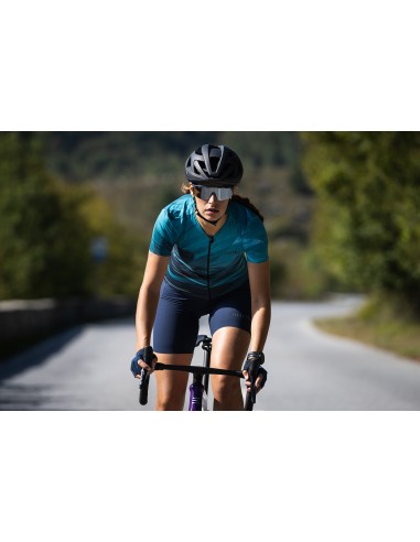 Cuissard vélo femme Code 18cm RH+ Bleu