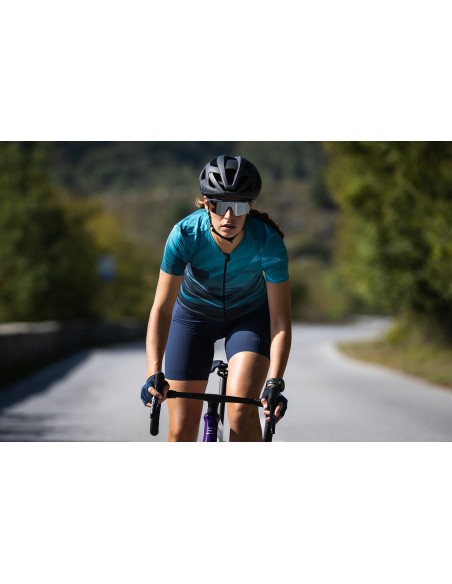 Cuissard vélo femme Code 18cm RH+ Bleu