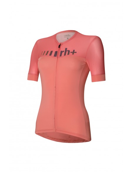 Maillot vélo femme Logo RH + Rose
