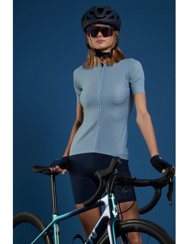 Maillot vélo femme Aria RH+ Gris/Bleu