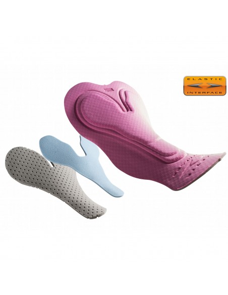 Cuissard vélo femme New Elite RH+ Noir / Blanc Savane