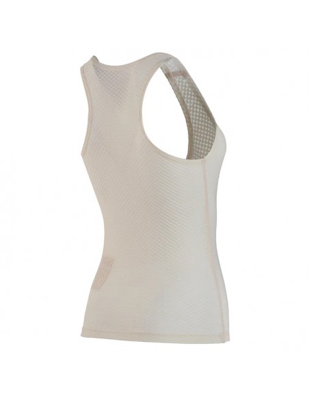 Sous-maillot vélo femme mérinos Rivelo Isidro blanc