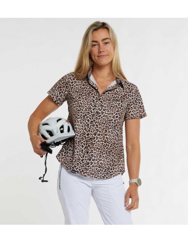 Chemise VTT et gravel femme Dharco Leopard