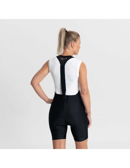 Cuissard vélo femme à bretelles Bib Rogelli Detach Noir