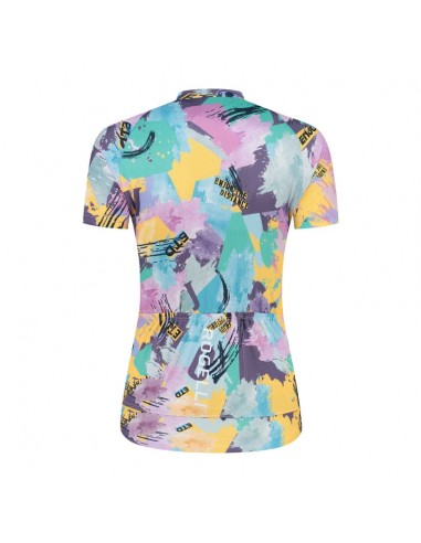 Maillot vélo femme Rogelli Vintage Jaune Vert