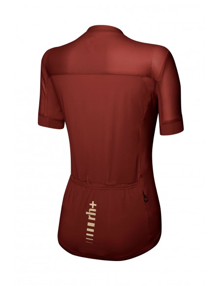 Maillot vélo femme Logo RH + Orange Burned