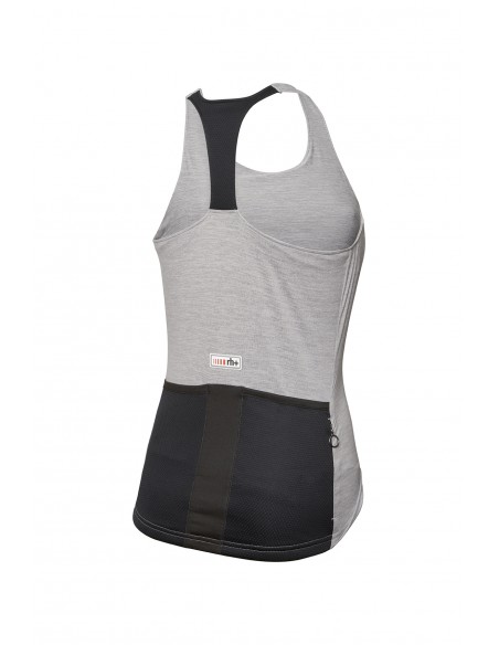 Maillot vélo femme sans manches Tous Terrain RH+ Gris