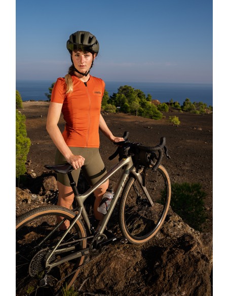 Cuissard vélo femme Code 18cm RH+ Kaki