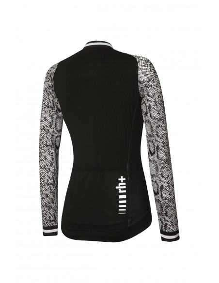 Maillot vélo femme manches longues Fashion Lab RH+ Noir Python