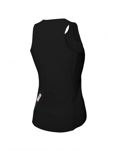 Maillot vélo femme sans manches Coralie RH+ Noir