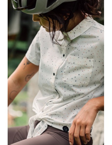 Chemise vélo et gravel femme Gonso Blanche