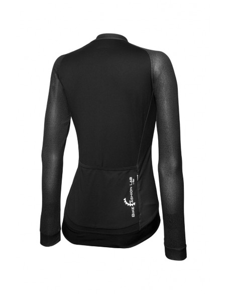 Maillot vélo femme manches longues FASHION LAB Zero RH+ BLACK/LEOPARD