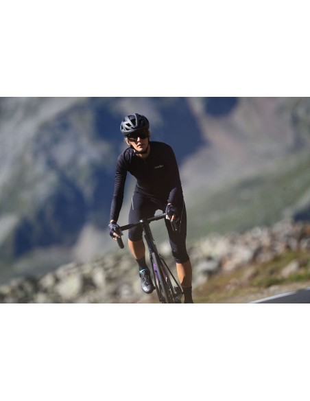 Maillot vélo femme manches longues FASHION LAB Zero RH+ BLACK/LEOPARD