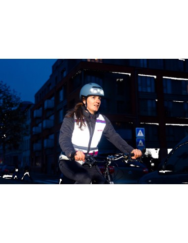 Gilet réfléchissant vélo femme Wowow Lucy FR...