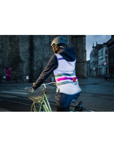 Gilet réfléchissant vélo femme Wowow Lucy FR...