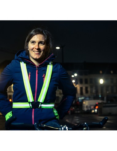 Harnais réfléchissant vélo haute-visibilité Wowow