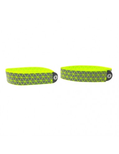 Brassards fluo jaune de sécurité vélo Wowow Ryu X2