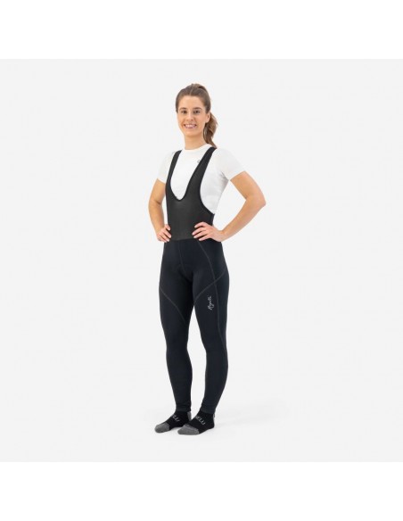 Cuissard vélo femme à bretelles Bib Rogelli Liona Noir