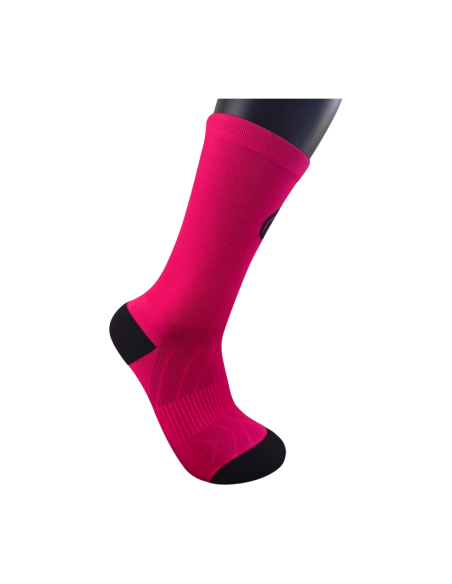Chaussettes vélo femme rose vif Kelenaya