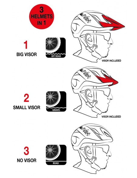 Casque femme VTT & vélo de route 3IN1 Zero RH+ Matt Antracite Metal