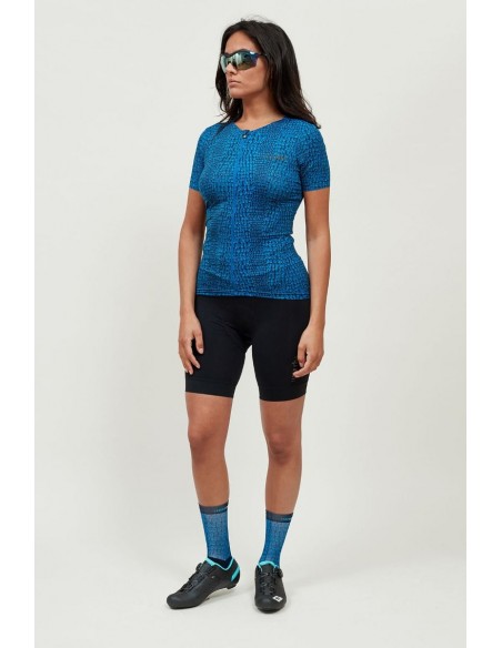 Maillot vélo femme SUPER LIGHT Zero RH+ Crocodile Blue